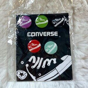 Converse Chuck Taylor Shoe Pin Set Of 5 Multicolor Lapel-Hat Pins